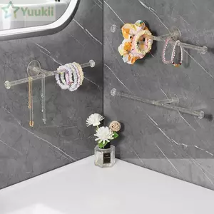 Giá treo khăn YUUKII, Giá treo khăn trong suốt tại nhà, Giá đựng giấy vệ sinh đa chức năng không đục lỗ chất lượng cao