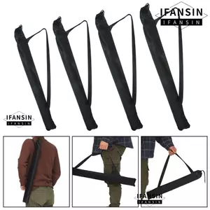 Vỏ bảo vệ chống bụi IFASIN, Túi đựng ô có thể gập lại màu đen, đa chức năng có dây đeo vai Ba Outdoors