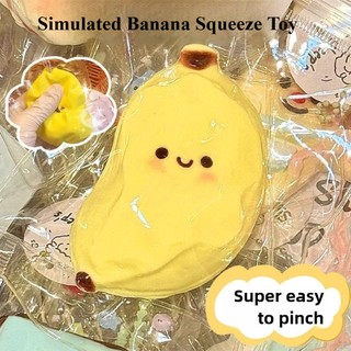 Taba Squishy Chuối Bóp Đồ Chơi - Dễ Thương Giảm Căng Thẳng Fidget Đồ Chơi Cảm Giác Cho Trẻ Em Người Lớn Mềm Thực Phẩm Giả Quà Tặng Sinh Nhật