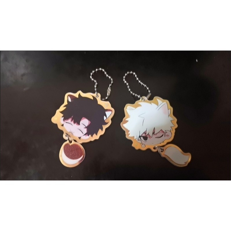 2Pcs/Set Link Click Lucas Charles Cheng Xiaoshi LU Guang Cartoon Keychain Acrylic Chain