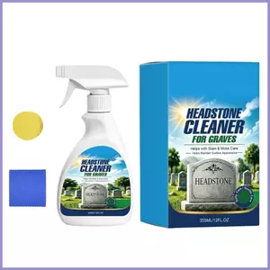 Gravestone Cleaner 355ml Grave Cleaning Polishing Gravestone Stain Remover Kit cho sân vườn ngoài trời mueadsyvn