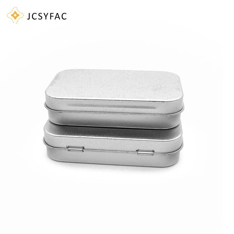 JCSYFAC Mini Hộp Kim Loại Mạ Tin Trượt Bao Bảo Quản Trang Sức Cưới Đựng Thuốc Di Động Mỹ Phẩm Người Tổ Chức Mới
