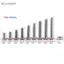 Belleshopp Bu lông và Đai ốc Assortment 340 chiếc M3 Thép không gỉ SS304 Nút Đầu Lục giác Ổ cắm Bộ vít Chống ăn mòn
