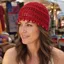 Mũ móc IFASIN, Mũ beanie rỗng tua rua thoáng khí, Mũ chui đầu thủ công đính cườm phong cách Bohemian dành cho nữ