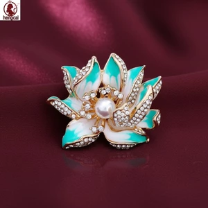 Men Peony Trâm Hợp Kim Kẽm Pin Với Kim Cương Giả Và Ngọc Trai Cho Sườn Xám