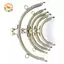 CANAMEK 8.5 / 10.5 / 12.5 / 15 / 20.5cm DIY Kim loại hình bán nguyệt Khung Ví Tay cầm Túi đựng tiền xu Kim loại Kiss Clasp Lo Khung Phụ kiện CSF