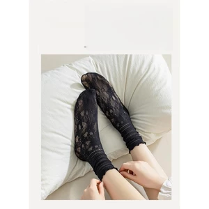 Tất ren hè nữ BL89 Tất Nhung Tăm Phối Cổ Ren Vintage – Vớ Cổ Trung Tiểu Thư Hàn Quốc Diện Váy Cực Thơ
