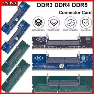 Bộ chuyển đổi YRBWD SO-DIMM sang DIMM, 240pin 288pin Thiết kế PCB 4 lớp DDR3 DDR4 DDR5 RAM Adapter Card, Phiên bản nâng cấp chuyên nghiệp Thẻ chuyển đổi bộ nhớ bảo vệ tốt hơn