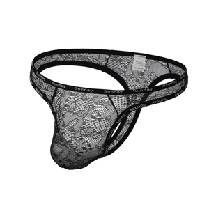 Quần lót nam ren eo thấp trong suốt kiểu bikini
