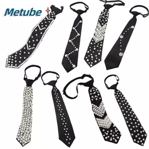 Cà vạt giả METUBE, Cà vạt buộc sẵn dành cho nữ cổ điển thanh lịch, Thiết kế thích hợp không có nút thắt có thể điều chỉnh thời trang Giả JK Cà vạt cổ dạo phố
