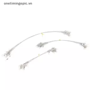 VFZ 20 Cái / lốc Dây Thép Đầu Có Dây Xích Phụ Kiện Câu Cá Xoay 15CM 20CM 30CM ÁO
