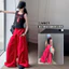 Áo Vest In Hình Số Bé Gái Mùa Hè Phong Cách Mới Trẻ Em Màu Sắc Tương Phản Cổ Tròn Slim fit Top