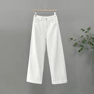 [Khuyến mãi trong thời gian có hạn] Quần ống rộng hẹp cỡ lớn Phong cách mới lưng cao ôm sát hơn Quần ống rộng dáng rộng thông thường