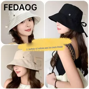 Mũ chống nắng FEDAOG, Mũ xô gấp chống tia cực tím, Mũ ngư dân nơ có thể điều chỉnh chống nắng Thể thao ngoài trời