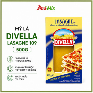 Mỳ Lá Divella LASAGNE 109 – Hộp 500g | Chuẩn vị Ý cho món Lasagna