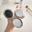 Gương Kèm Lược Gấp Gọn 2 Trong 1, Gương Soi Mini Đính Nơ Tráng Bạc Sang Trọng Phong Cách Tiểu Thư
