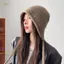 PNPIA- Mùa Đông Sang Trọng Beanies Mũ Đan Dễ Thương Cho Nữ Bé Gái Dễ Thương Bịt Tai Mũ Dệt Kim Chống Gió Cho Thời Tiết Lạnh