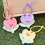PNPIA- Hoạt Hình Dễ Thương Sang Trọng Tulip Móc Khóa Mềm Nhồi Bông Hoa Búp Bê Túi Mặt Dây Chuyền Kawaii Sang Trọng Hoa Trang Trí Phụ Kiện Bé Gái Quà Tặng