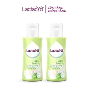 Bộ 2 chai Dung Dịch Vệ Sinh Phụ Nữ Lactacyd Odor Fresh 60ml/chai