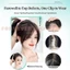 Tóc thật 8-Char Bangs Tóc giả - Tóc trần cao dành cho nữ có tăng âm lượng