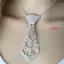 Cà Vạt Kim Cương Giả DARON, Cà Vạt Nữ Lấp Lánh Sáng Bóng, Vintage Kim Loại Tiếng Anh Quý Ông Phong Cách Công Sở Quan Hệ Tiệc Cưới