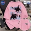 （Giao hàng 24h）Angela Áo thun trắng NASA in hình mèo tia chớp - Form oversize, chất liệu cotton, tay ngắn thời thượng