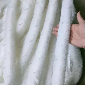 Băng ruy băng lông thú giả PYCOU, Trang phục sân khấu 1M Lông tơ, Áo len thủ công DIY Trang phục May Cuff Sang trọng Dải lông nhân tạo Sọc trang trí