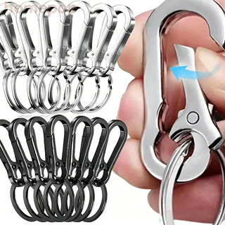 1 / 3 / 5 Chiếc Carabiners Hình Bầu Hợp Kim Kẽm - Móc Leo Chống Mất Móc Khóa Phụ Kiện
