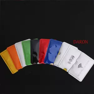 DARON ID Thẻ Bảo Vệ Chặn Đọc Chống Từ Tính Không Tiếp Xúc Ví Bao Nhôm Lá Thẻ Chống Quét Thẻ
