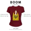 BOOM Áo Baby Tee Nữ Cotton Ôm Body-Áo Thun Ngắn Tay Y2K In Hình PhongCách Mùa Hè, Cổ Tròn Hàng Đầucách hàn quốc phong519
