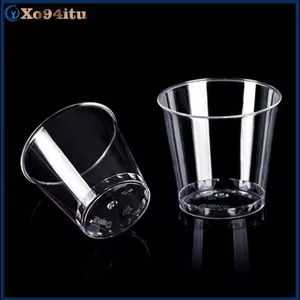 XOITU 50 Chiếc Mini Trong Suốt Nhựa Dùng Một Lần Tiệc Ly Thạch Tumblers Sinh Nhật Phụ Kiện Nhà Bếp Gobelet Plastique VN