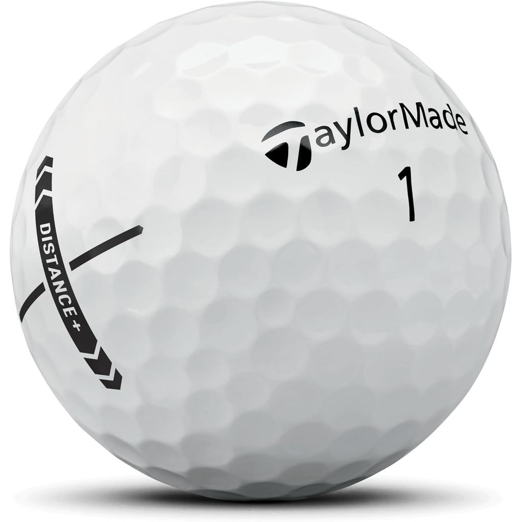 Bóng golf TaylorMade TMJ25 Distance+ mẫu 2025 – màu vàng, trắng và nhiều màu.
