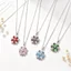 Vòng Cổ Nữ Phong Cách Mới Nhật Bản Hàn Quốc Bông Tuyết Zircon Cánh Hoa Niche Thiết Kế Mặt Dây Chuyền Sang Trọng Nhiều Màu Tùy Chọn Vòng Cổ