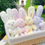 Rytanda Mô Phỏng Dễ Thương Thỏ Sang Trọng Đồ Chơi Cho Bạn Gái Búp Bê Sang Trọng Kéo Tai Thỏ Gối Thỏ Ngủ Sofa Đệm Thú Nhồi Bông Gối Giáng Sinh Tốt Nghiệp Quà Tặng Sinh Nhật