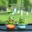360°Xoay Được Lá Sen Bay Lucky Ếch Bảng Điều Khiển Xe Trang Trí Cloud Base Nội Thất Ô Tô Văn Phòng Trang Trí Bàn Làm Việc