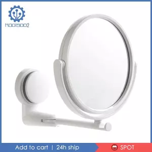 Gương treo tường Gấp có thể mở rộng Vanity Hai mặt xoay có thể thu vào Gương trang điểm xoay 360 độ Thích hợp cho phòng tắm gia đình khách sạn