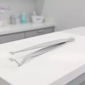 Thép phẫu thuật Chuyên nghiệp Bụng Tai Lưỡi vách ngăn Môi Xuyên Kẹp Kẹp Dụng cụ kim xuyên lỗ tự mất