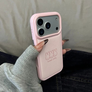 Họa tiết chống rò rỉ Pink Bunny Avatar Thích hợp cho iPhone 17 15 Pro 12 Pro Max 12 16 Pro 15 16 Pro Max 14 Pro Max 14 Pro Túi trống Vỏ bảo vệ linh hoạt chống sốc