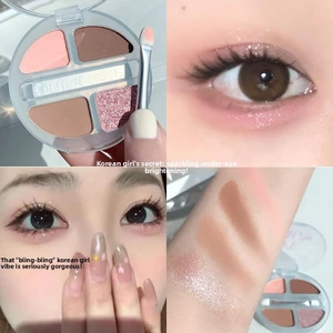 MGL Bảng Phấn Mắt Tơ Nằm Bốn Màu Ngọc Trai Matte Bóng Ba Chiều Tự Nhiên Độ Bóng Cao Làm Sáng Đường Viền Blush Tích Hợp Bảng Phấn Mắt