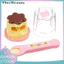 < Pluscloth > Bộ đồ chơi Pudding Jelly Strawberry cho trẻ em – Đồ chơi cho ăn kèm thìa Phụ kiện Ngôi nhà giả vờ thực tế Quà tặng nhập vai cho trẻ em Muỗng và bánh pudding đồ chơi trẻ em