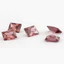 5A Rhodolite Màu Hình Chữ Nhật Cubic Zirconia 15 / 30 Chiếc 3x5mm ~ 8x10mm Rời CZ Đá Trang Sức DIY