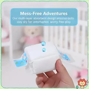 Giả Vờ Chơi Phụ Kiện 10 Cái 20 Chiếc Tã Mini Cho Búp Bê Nhà Búp Bê Bé Dự Tiệc Cung Cấp