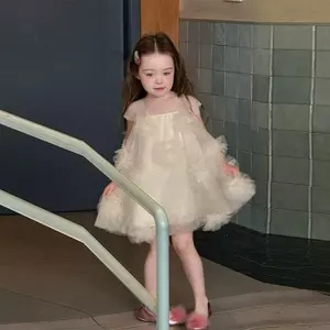 Váy công chúa gạc thời trang phong cách mới mùa hè cho bé gái