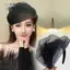 PNPIA- Mũ Nửa Thanh Lịch Pháp Retro Tóc Vòng Bữa Tối Tiệc Băng Đô Quấn Tóc Cho Nữ Cô Gái Tính Khí Mũ Phụ Kiện Tóc