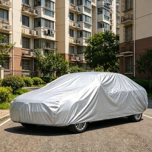 Vỏ xe có viền đàn hồi Chống mưa Full Car Cover Chống nắng chống tuyết cho người lái xe, Bảo quản theo mùa, Nhà để xe