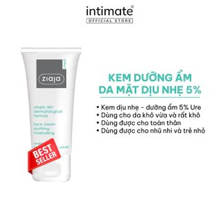 Kem Dưỡng Ẩm Da Mặt Dịu Nhẹ 5% Urê Ziaja Med Atopic Skin Dermatological FormulaGiảm Thô Ráp, Nứt Nẻ 50ml