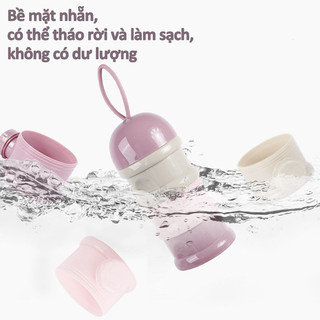 【BabyJoy】Hộp Chia Sữa,Khay Chia Sữa Hộp Đựng Sữa,4 Ngăn Độc Lập,Có Quai Xách Và Nắp Cho Từng Tầng Dễ
