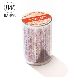 JIANWUFragment of Văn Học Trích Dẫn Series Vintage Văn Bản Tiếng Anh Phong Cảnh Chất Liệu Cắt Băng PET Tạp Chí Sáng Tạo Văn Phòng Phẩm