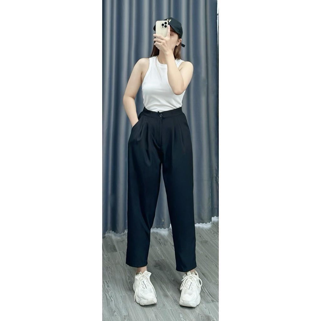 Quần Baggy Bigsize Cô Nhỏ Mặc Đi Làm,Đi Học,Đi Chơi Cực Thoải Mái(QBG01/Q17)