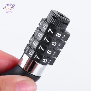 HFTOY Khóa Thép Dây Xích Cáp Mật Khẩu An Ninh Khóa 4 Chữ Số Chống Trộm Mã Số Phụ Kiện Xe Đạp An Toàn ~